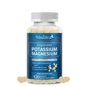 Potassium Magnesium Capsule Relieve Twitches Muscle Cramps Headaches  Regulate Sleep