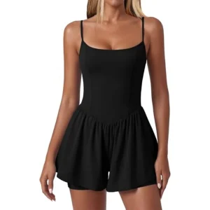 Women's Summer Sleeveless Workout Rompers